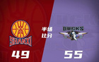 京晉半場，北京領(lǐng)先6分；杰曼雙周琦8分+19，陳彭宇迪11分。