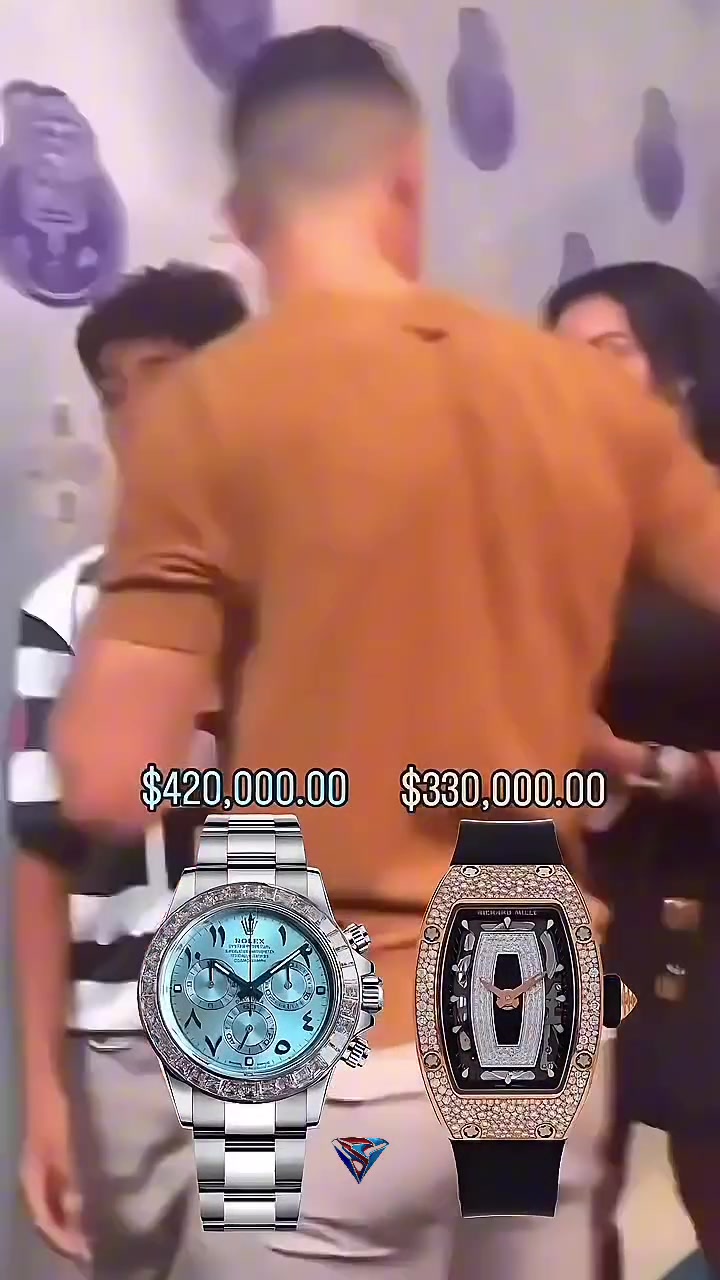 梅西夫婦和C羅夫婦的手表價格對比