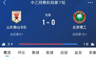 泰山B隊中乙勝北理工，七輪后北區(qū)第五。