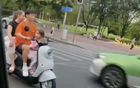 譚警官：中超球員家庭未戴頭盔騎電動車馬路中央
