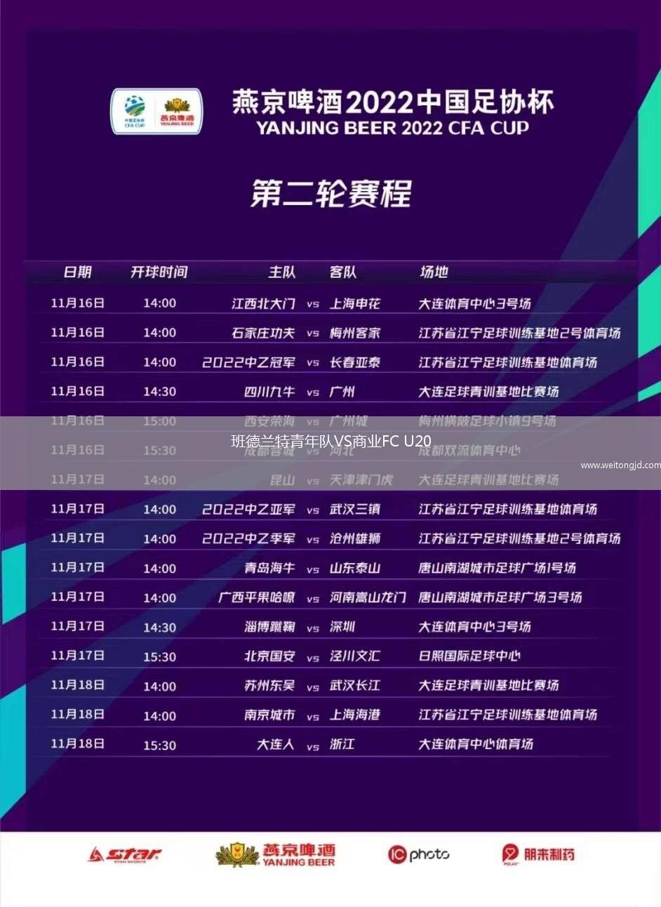 班德蘭特青年隊VS商業FC U20